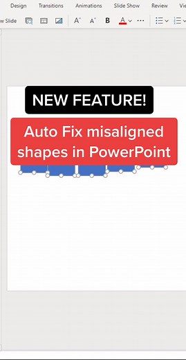 Auto Fix Misaligned Shapes in PowerPoint