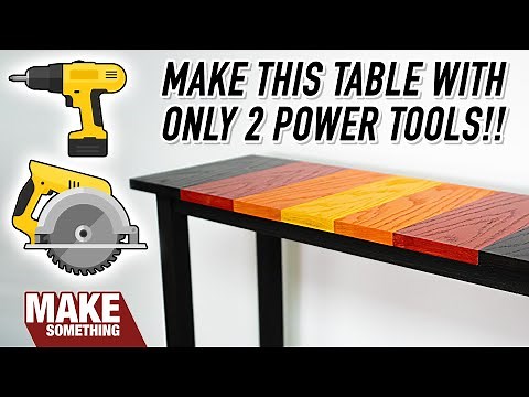 How to make a table with only two power tools. EASY WOODWORKING PROJECT.