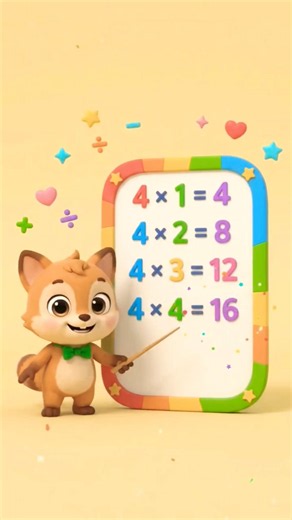 Multiplication Table 2 to 10/Table Of 4 | Maths Tables/Multiplication Tables/Times Table/Pahada