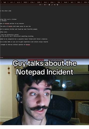 What a crazy way to go 😭 #streamer #lacari #clips #guythemartian | notepad incident
