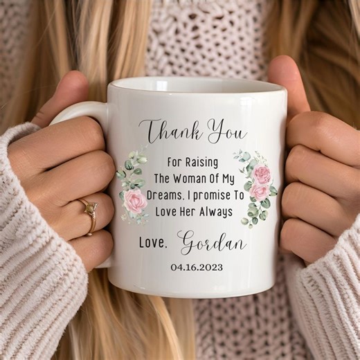 Mother of the Bride Mug, Thank You Mother Cup, Wedding Keepsake for Mom From Son, Thank You for Raising the Woman of My Dreams, Keepsake Mug - Etsy