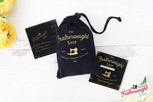 COMPLETE SET: Featherweight Accurate Seam Guide, Square, and Pocket Bag (BLACK)