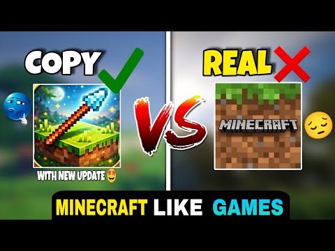 TOP 3 COPY GAMES LIKE MINECRAFT WITH SPEAR AND BABY MOBS UPDATE 🤩 | BEST MINECRAFT COPY'S