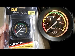 Engine Run Stand Autogauge Vacuum Gauge by AutoMeter