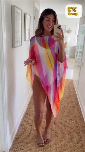 3-Way Tropical Poncho: Style It Your Way