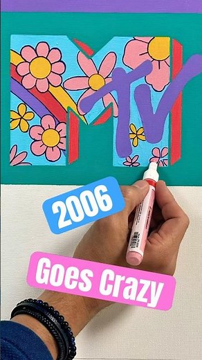 Day 26 – 2006.Gnarls Barkley’s Crazy dominates MTV.Guess who’s next. #gnarlsbarkley #2006 #vmas #art