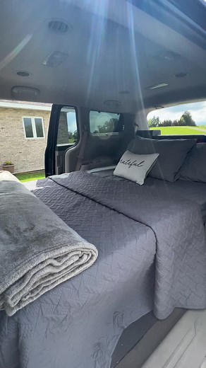 Ingenious Camper Van Sofa Bed Conversion | Remote Work & Lounging Setup