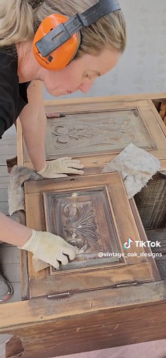 Vintage Rosewood Sideboard Transformation