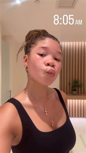 Storm Reid Access (Fanpage) on Instagram: "Storm Reid getting her sweat in💪 ✨via her instagram story. 📸: Storm Reid"