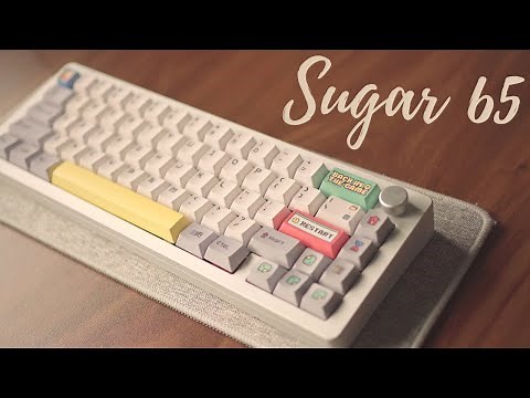 the sugar65 can clack, thock and cream (keytok keycaps)
