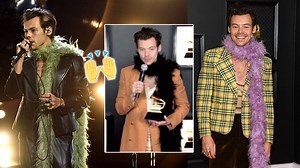 Harry Styles’ Grammy outfits spark huge rise in sales of feather boas