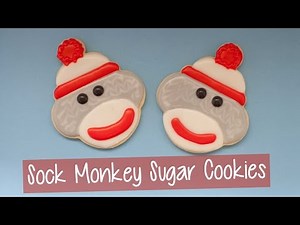How to make Sock Monkey Sugar Cookies
