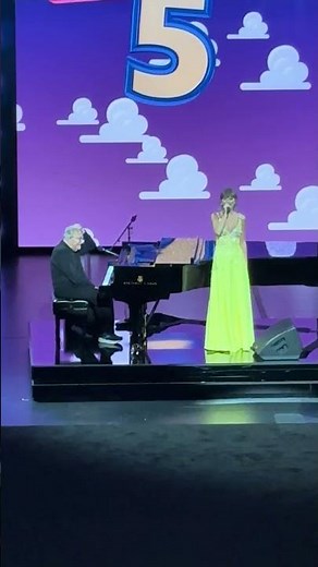 Taylor Swift and Randy Newman perform "You've Got a Friend in Me" at Toy Story 5 premiere
