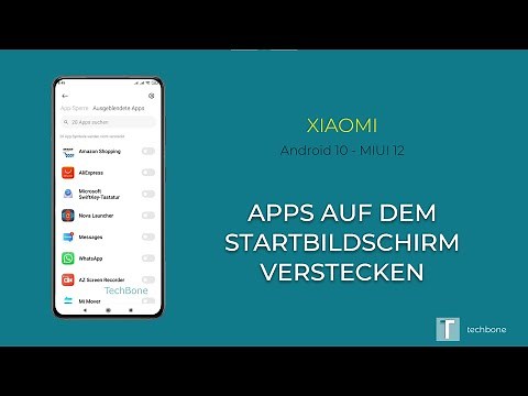 Apps verstecken (Startbildschirm) - Xiaomi [Android 10 - MIUI 12]