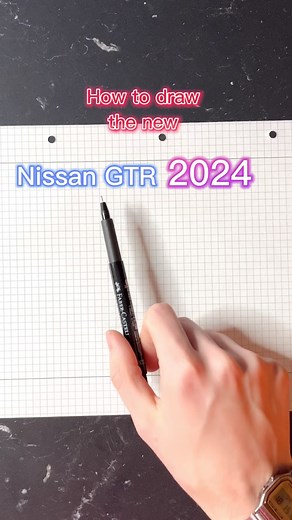 Moritz Frowerk | How to draw the new GTR 🔥 #drawing #cardrawing #car #art #auto #tutorial #howtodraw #nissan #nissangtr #gtr | Instagram