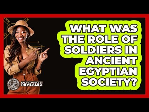 What was the role of soldiers in ancient Egyptian society?