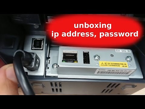 Epson TM L90 - unboxing, ip address, password