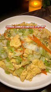 Chinese Cabbage and Egg Stir-Fry #easyrecipe #cooking #simplerecipe #cabbage #eggs #chinesefood | chinesefood0805