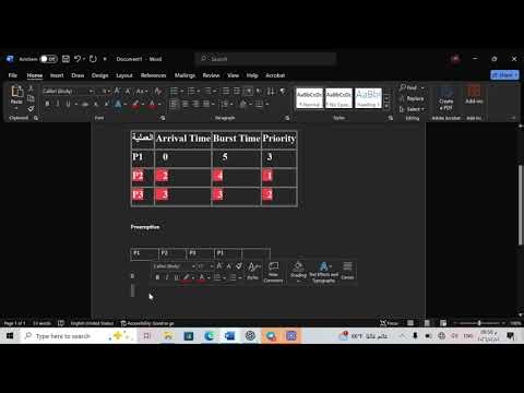 شرح نظم تشغيل محاضرة 7 موضوع preemptive and non preemptive in priority scheduling
