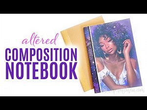 How To Alter A Composition Notebook Cover DIY NEW Craft Journal