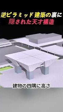 The genius structure hidden behind the inverted pyramid architecture #Tokyo Big Sight #inverted p...