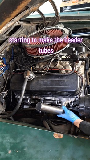 progress on the header tubes. #racecar #race #turbo #fabrication #diy #welding #mechanic #car