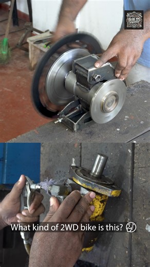 This is my brand new custom build project. Not a standard bike, not a normal 2WD setup. What you’re seeing here: • Engine setup • Hydraulic components • Dual wheel hubs This project is built with a very different 2WD concept in mind. 👀 Take a close look and guess: 👉 What type of 2WD bike is this? 👉 What will it be used for? Comment your guess below 👇 More updates coming soon #diy #fblifestyle #NewBuild #CustomProject #2WDBike #HydraulicSystem #BikeEngineering #DIYBike #CustomEngineering #Mec