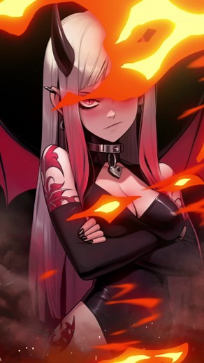 Thank You for the Amazing Support! #Demongirl #Waifu #AnimeArt