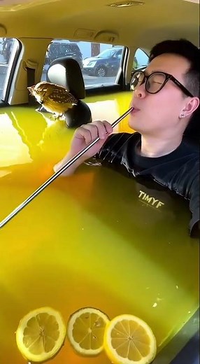 Drink lemonade on the hour AI creation