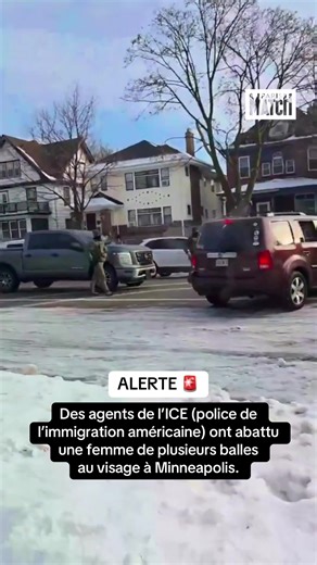 Minneapolis : une femme abattue par la police de l’immigration, la ville sous tension 🚨 Un nouvel incident impliquant les forces fédérales de l’immigration a provoqué une vive émotion à Minneapolis, mercredi. Lors d’une opération menée par la police américaine de l’immigration, une femme a été mortellement blessée par balle alors qu’elle tentait de prendre la fuite. Les faits ont immédiatement suscité de nombreuses réactions politiques et déclenché des manifestations dans la ville. Selon les au