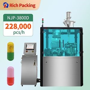 [Hot Item] Njp-3800 High Speed Fully Automatic Pharmaceutical Powder Granule Pellet 00 Empty Hard Gelatine Capsule Filling Machine for Capsule Making