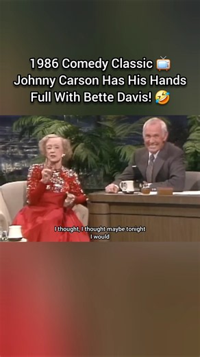 1986 Comedy Classic 📺 Johnny Carson Has His Hands Full With Bette Davis! 🤣