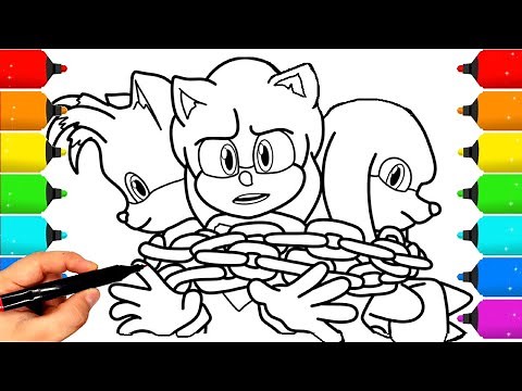 Sonic Coloring Pages NEW Coloring and Draw Sonic Coloring Compilation #1 – Sonic & Tails Edition