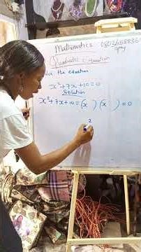 solve the equation using factorization method