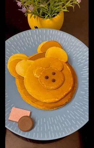 Oil-Free Micky Mouse Soft & Fluffy Pancakes🥞 | Easy Tiffin Idea for Children|