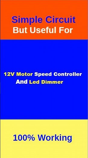Motor Speed Controller | LED Dimmer #shortsfeed #ahxperiment