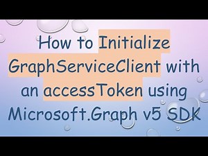 How to Initialize GraphServiceClient with an accessToken using Microsoft.Graph v5 SDK