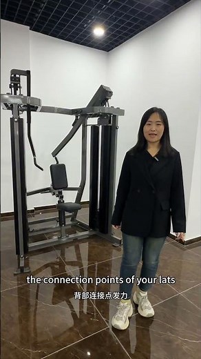 Commercial Fitness Strength Pin Loaded Iso Lateral Lat Pulldown High Row Machine