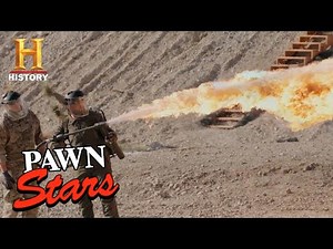 CHUM BURNS UP A HOT FLAMETHROWER DEAL (Season 17) | Pawn Stars