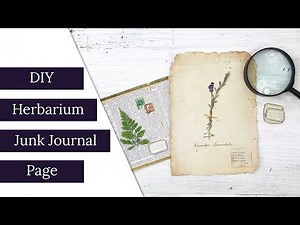 DIY Herbarium Junk Journal Page
