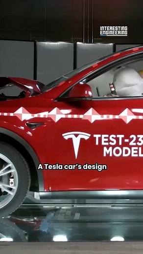 A Tesla car’s design prioritizes the safety of the passenger first and the safety of the battery second. | Interesting Engineering