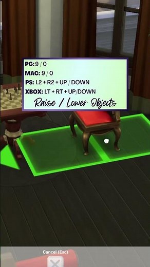 how to raise, lower, and resize objects in the Sims 4 for PC, Mac, Xbox, and PlayStation #sims4
