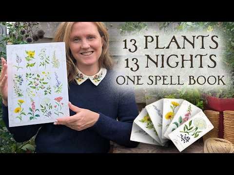 13 Nights of Halloween | Paint Your Own Practical Magic Spell Book | Watercolour Challenge