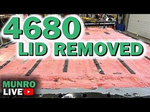 FINALLY! 4680 Battery Pack Lid off | Tesla Model Y Update