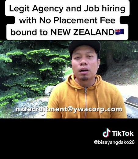 Legit New Zealand Job Hiring with No Placement Fee | POEA Approved