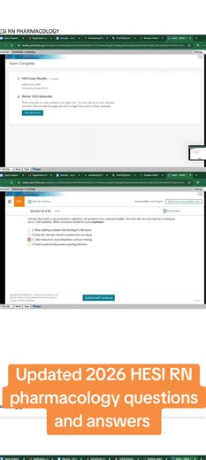 updated HESI pharmacology questions and answers,need help with your exams message us directly.#hesi #hesiexam #hesitest #hesipharmacology #hesiprep