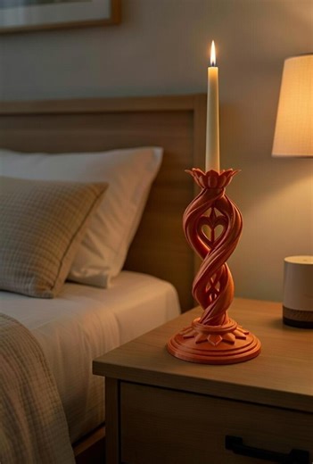 Heart Candle Holder, 7" Tall, 3D Printed Romantic Home Decor - Etsy