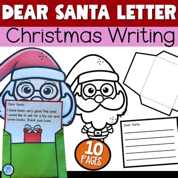 Dear Santa Letter | Santa Letter Craft - Creative Christmas Writing Fun