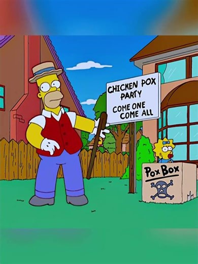 Maggie got chicken pox#simpsons