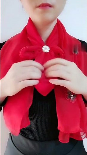 How to Use a Scarf Ring ✨ Easy Silk Scarf Hack #shorts